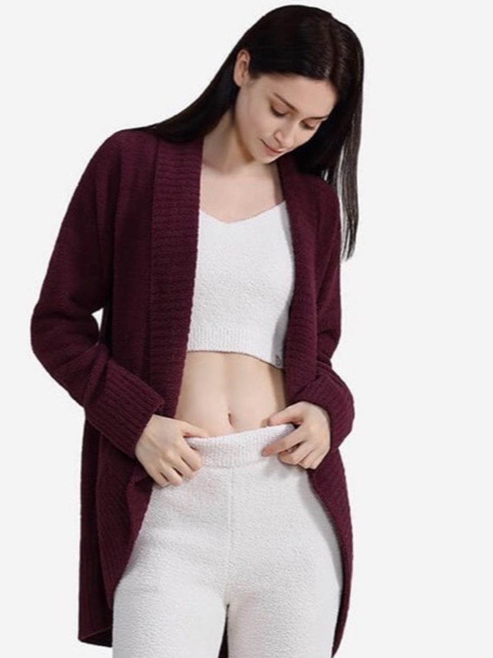 Sunday Citizen Snug Lite Wide Loose Cardigan Fig